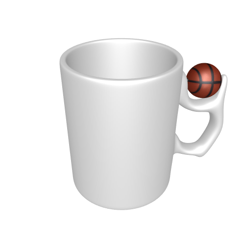 Кружка с баскетбольным мячиком